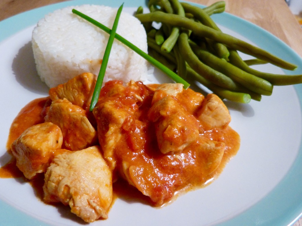 poulet coco curry petit pois